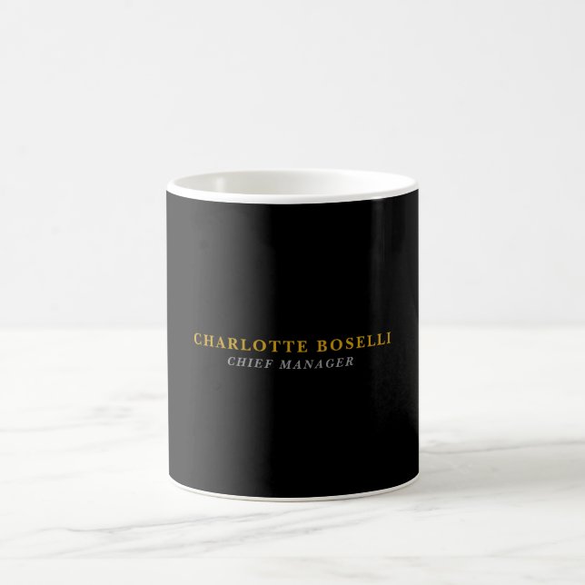 Minimalistischer klassischer professioneller Schwa Kaffeetasse (Mittel)