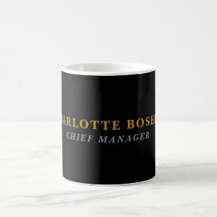 Minimalistischer klassischer professioneller Schwa Kaffeetasse