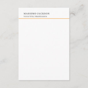 Minimalistischer klassischer schlichter profession begleitkarte