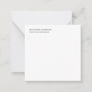 Minimalistischer klassischer schlichter profession mitteilungskarte
