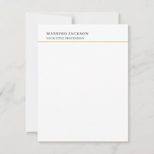 Minimalistischer klassischer schlichter profession RSVP karte