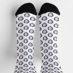 Minimalistischer Kohl – Kühnes Vegetable-Design in Socken