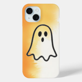 Minimalistischer Kohlenghost-Doodle Case-Mate iPhone Hülle