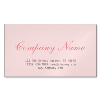Minimalistischer Kosmetologe der Moderne, rosa Magnetische Visitenkarte