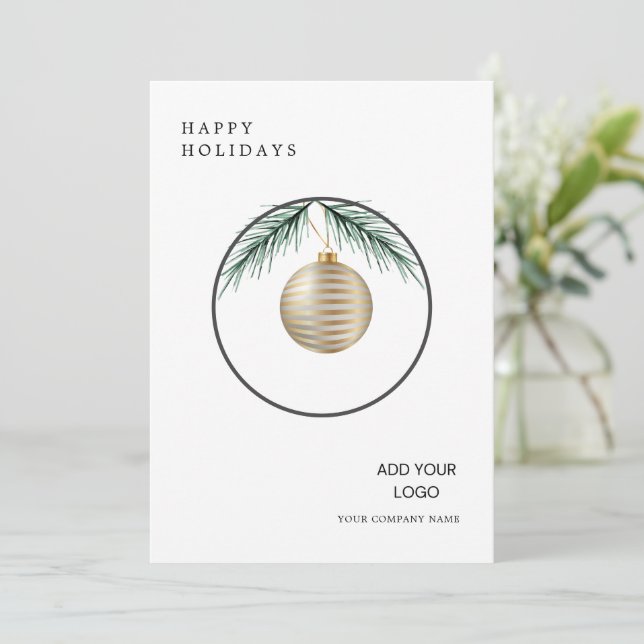 Minimalistischer Kranz Moderne Weihnachten im Unte (Stehend Vorderseite)