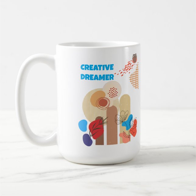 Minimalistischer Kreativer Träumer Article555 Kaffeetasse (Links)
