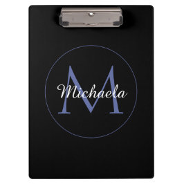 Minimalistischer Kreis moderner Monogramm-Anfangsn Klemmbrett