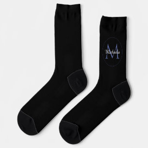 Minimalistischer Kreis moderner Monogramm-Anfangsn Socken