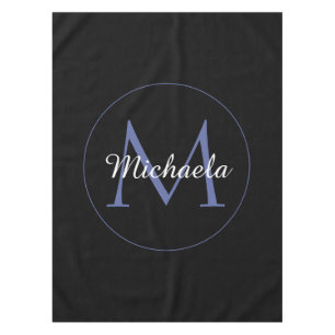 Minimalistischer Kreis moderner Monogramm-Anfangsn Tischdecke