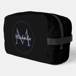 Minimalistischer Kreis moderner Monogramm-Anfangsn Waschbeutel