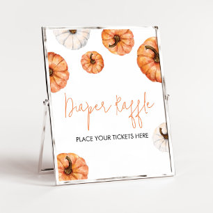 Minimalistischer Kürbis-Windelwischer Poster