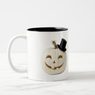 Minimalistischer Kürbiskrug mit Zylinder Zweifarbige Tasse