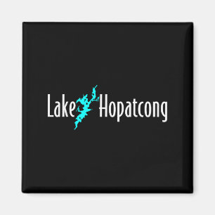 Minimalistischer Lake Hopatcong - New Jersey Magnet
