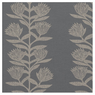 Minimalistischer launischer botanischer Floraler H Stoff