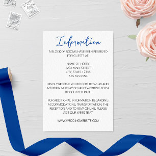 Minimalistischer Leuchtturm Hochzeitskarte Begleitkarte