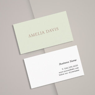Minimalistischer Light Pastel Berater Visitenkarte