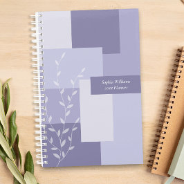 Minimalistischer lila abstrakter weicher botanisch planer
