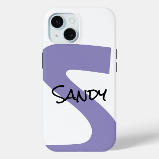 Minimalistischer lila handgeschriebener personalis Case-Mate iPhone hülle
