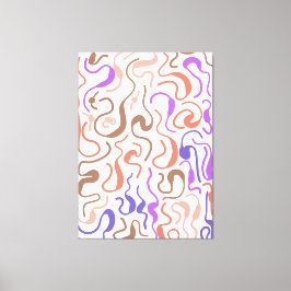 Minimalistischer Linien-Stil-Leinwanddruck gespann Leinwanddruck
