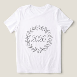 Minimalistischer Lorbeerkranz 2026 Tri-Blend Shirt