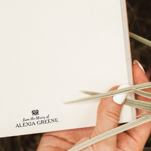 Minimalistischer Lotus Yoga aus der Bibliothek des Gummistempel