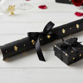 Minimalistischer Luxus - ineinandergreifende golde Geschenkpapier