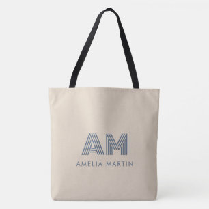 Minimalistischer Luxus Sand-Beige Monogramm