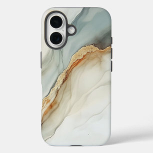 Minimalistischer Marmor - Elegantes und zeitloses  iPhone 16 Hülle