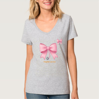 Minimalistischer medizinischer Schleife T-Shirt