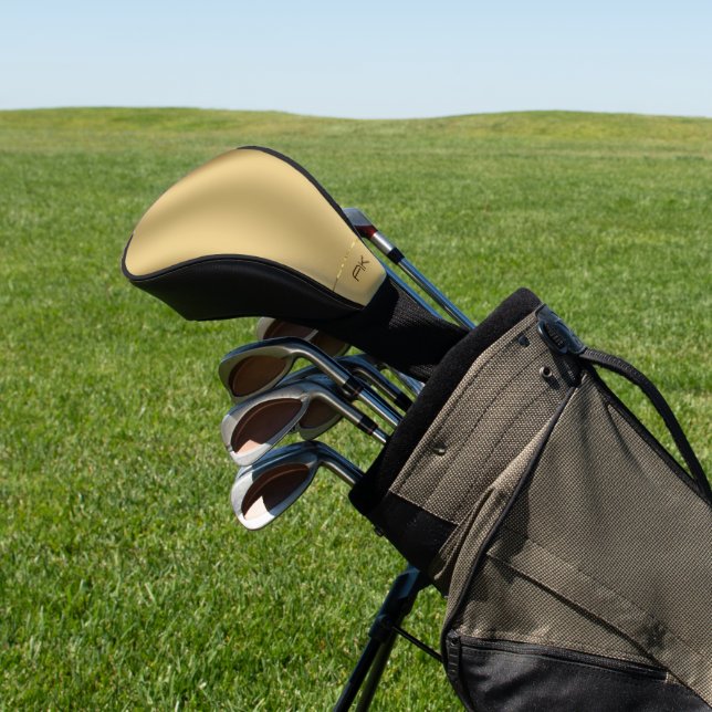 Minimalistischer metallischer Hintergrund Case-Mat Golf Headcover (In SItu)