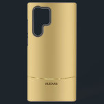 Minimalistischer metallischer Hintergrund Samsung Galaxy Hülle<br><div class="desc">Einfaches,  modernes und elegantes Bild eines metallischen goldenen Hintergrunds. Goldakzent</div>