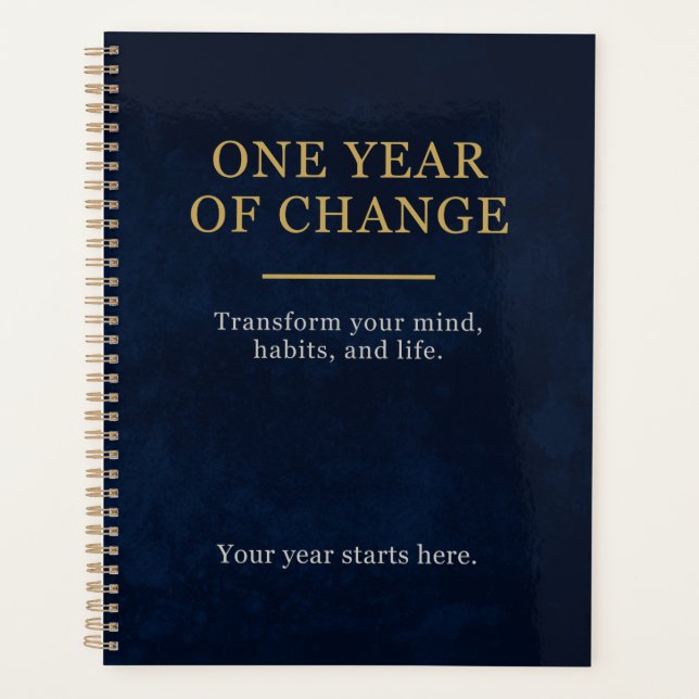 Minimalistischer Mind Reset Planer (Vorderseite)