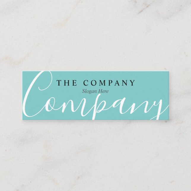 Minimalistischer Mini Visitenkarte (Vorderseite)