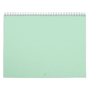 Minimalistischer Minze Grüne Mauer Kalender
