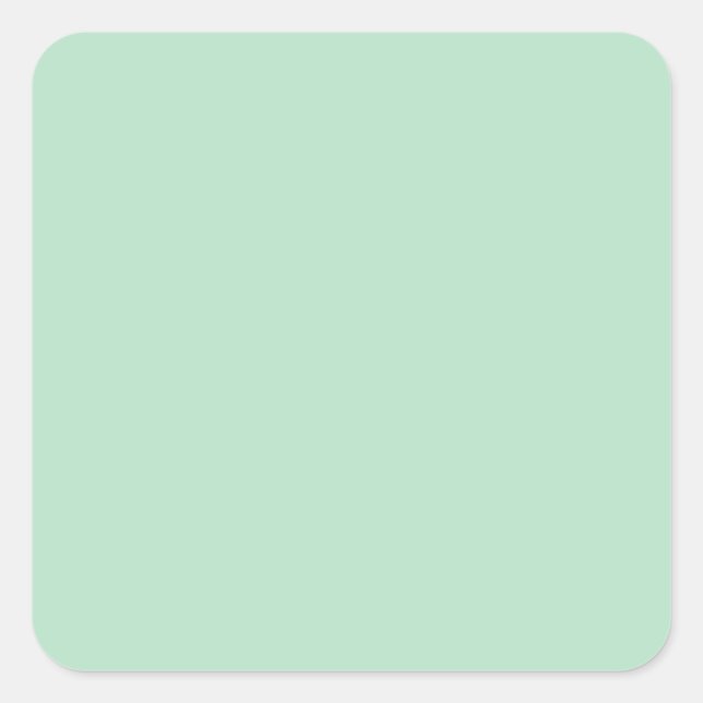 Minimalistischer Minzgrüner Aufkleber (Vorderseite)