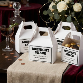 Minimalistischer MitternachtsSnack, kundenspezifis Geschenkschachtel
