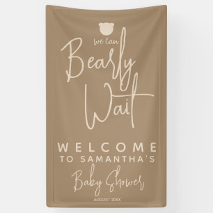 Minimalistischer, moderner Bärenspül Banner