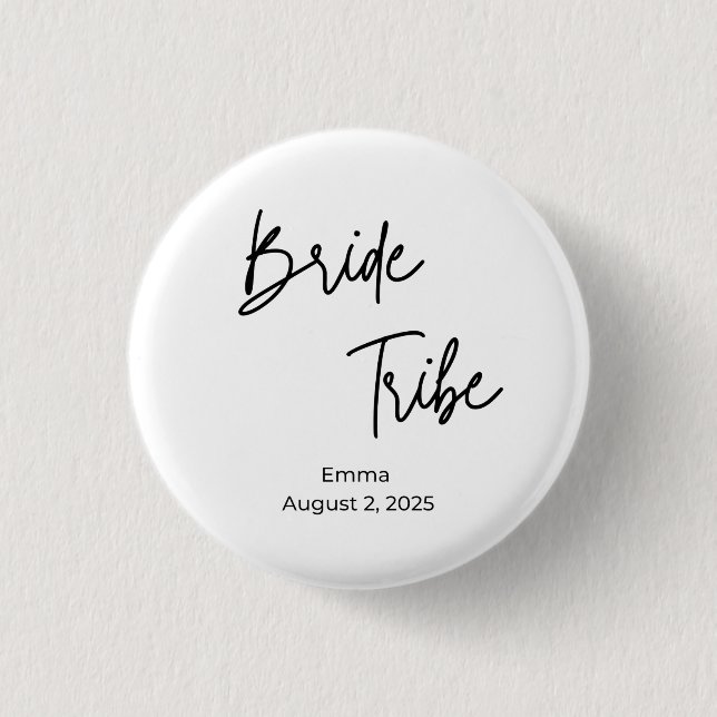 Minimalistischer moderner Brauenstamm Bachelorette Button (Vorderseite)