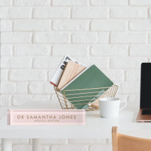 Minimalistischer moderner Doctor Gold-Schreibtisch