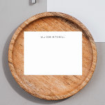 Minimalistischer moderner einfacher Name Post-it Klebezettel<br><div class="desc">Minimalistisch mit deinem Namen.</div>