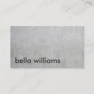 Minimalistischer, moderner Grauzement beruflich Visitenkarte