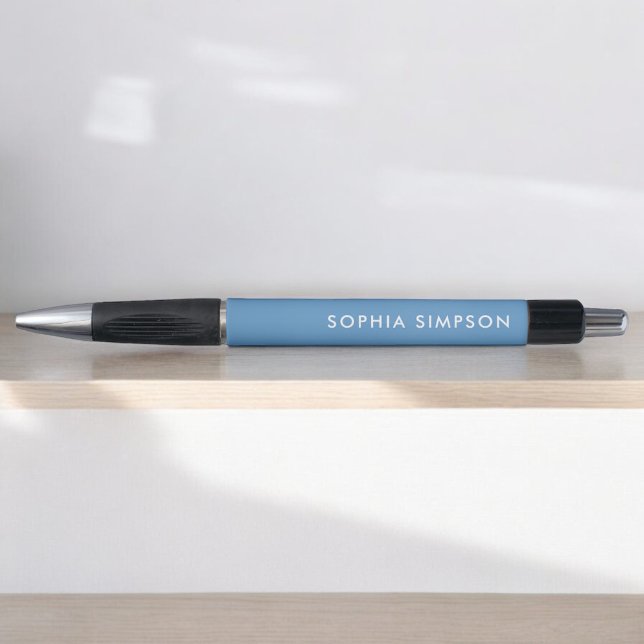 Minimalistischer, moderner hellblauer Pen Kugelschreiber (Von Creator hochgeladen)