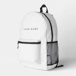 Minimalistischer moderner Individuelle Name, Text, Bedruckter Rucksack