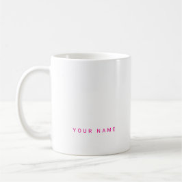 Minimalistischer moderner Individuelle Name, Text  Kaffeetasse