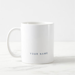 Minimalistischer moderner Individuelle Name, Text  Kaffeetasse