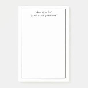 Minimalistischer moderner Klassik vom Schreibtisch Post-it Klebezettel