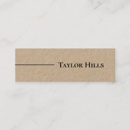 Minimalistischer moderner Leitungsname Kraft Mini Visitenkarte