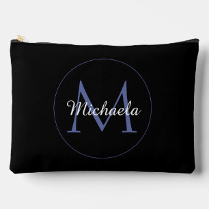 Minimalistischer moderner Monogramm Anfangsbuchsta Zubehörtasche