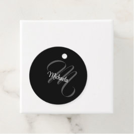 Minimalistischer moderner Monogramm-Anfangsname Geschenkanhänger