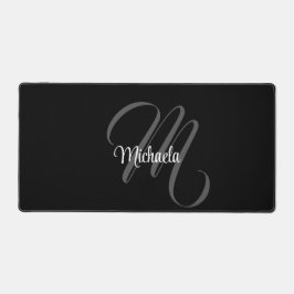 Minimalistischer moderner Monogramm-Anfangsname Schreibtischunterlage